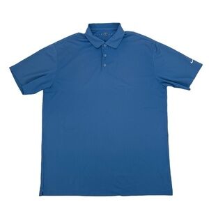 Nike Golf Blue Short Sleeve Collared Polo Shirt Size XXL Men's